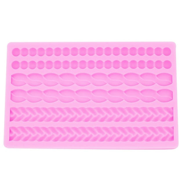 Pearl Twist Braided Fondant Cake Silicone Mold - DealBuddy