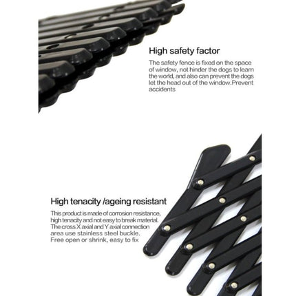 Pet Car Window Protective Fence Car Retractable Protective Fence, 24x11.8x1.2cm, 24x17.7x1.2cm - DealBuddy