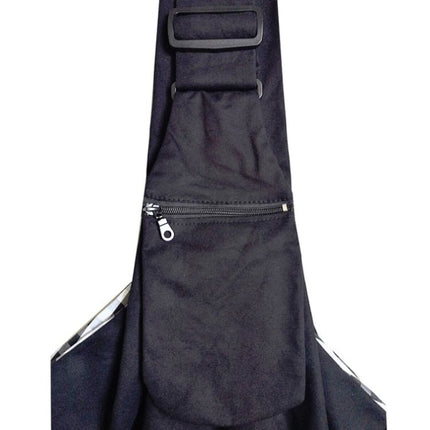 Pet Carrying Rucksack Shoulder Strap Adjustable Pet Outing Diagonal Bag, Black, Gray - DealBuddy