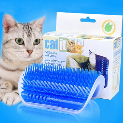 Pet Cat Corner Rub Hair Massage Brush, Blue, Grey, Pink, Green, Black - DealBuddy