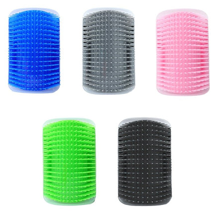 Pet Cat Corner Rub Hair Massage Brush, Blue, Grey, Pink, Green, Black - DealBuddy