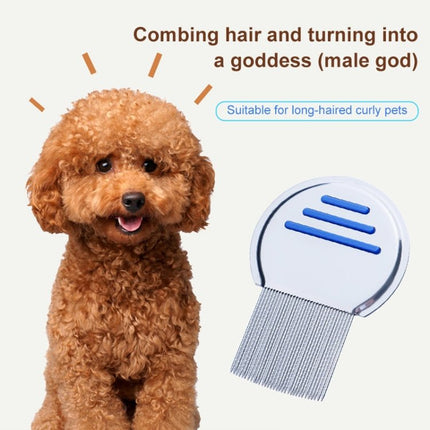 Pet Comb Dog Flea Cleaning Comb Stainless Steel Threaded Needle Comb Removal Beauty Products - DealBuddy