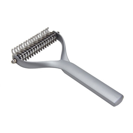 Pet Comb Zinc Alloy Double - Sided Cat Dog Cleaning Beauty Hair Removal Comb, Zinc Alloy Silver Small, Zinc Alloy Silver Large, Zinc Alloy Black Small, Zinc Alloy Black Large - DealBuddy