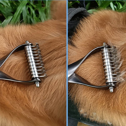 Pet Comb Zinc Alloy Double - Sided Cat Dog Cleaning Beauty Hair Removal Comb, Zinc Alloy Silver Small, Zinc Alloy Silver Large, Zinc Alloy Black Small, Zinc Alloy Black Large - DealBuddy