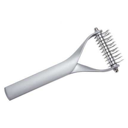 Pet Comb Zinc Alloy Double - Sided Cat Dog Cleaning Beauty Hair Removal Comb, Zinc Alloy Silver Small, Zinc Alloy Silver Large, Zinc Alloy Black Small, Zinc Alloy Black Large - DealBuddy