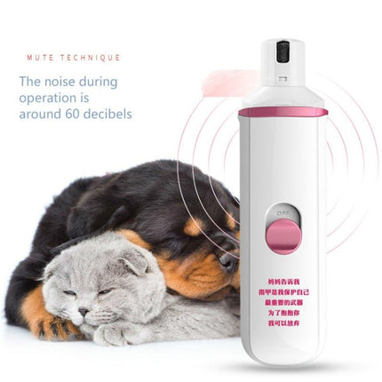 Pet Electric Manicure Device Dog Nail Polisher, Battery, Charged - DealBuddy