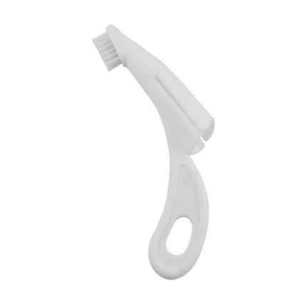 Pet Finger Toothbrush Cat And Dog Oral Cleaning Tool Soft Brush, White, Rose Red - DealBuddy