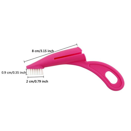 Pet Finger Toothbrush Cat And Dog Oral Cleaning Tool Soft Brush, White, Rose Red - DealBuddy