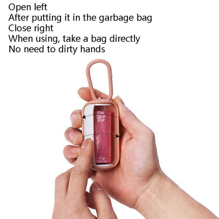 Pet Garbage Box Dog Toilet Picker Dispenser Portable Garbage Bag Cleaning Supplies, With 15 Trash Bags - DealBuddy