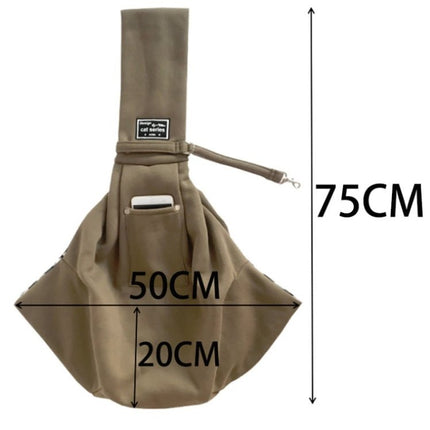 Pet Outing Carrier Bag Cotton Messenger Shoulder Bag, Yellow, Brown, Blue, Khaki, Black, Gray, Dark blue - DealBuddy