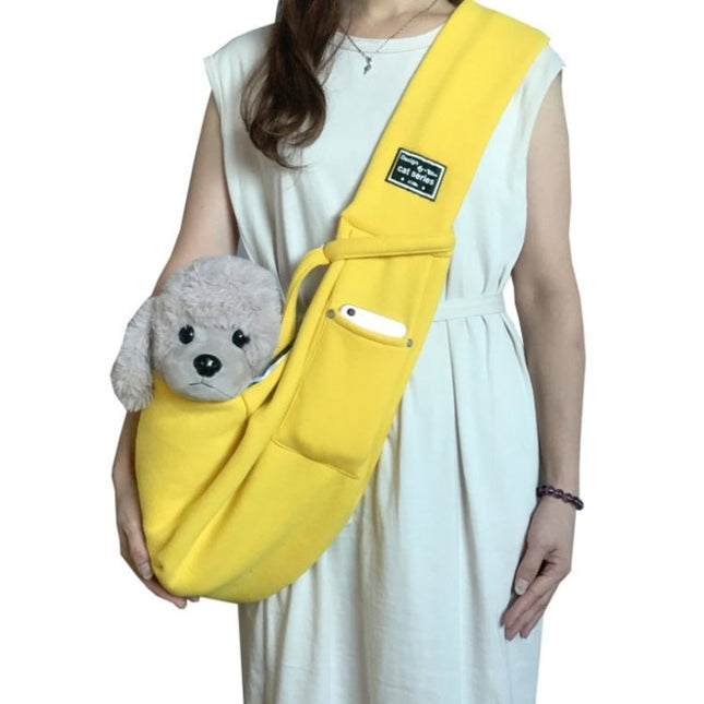 Pet Outing Carrier Bag Cotton Messenger Shoulder Bag, Yellow, Brown, Blue, Khaki, Black, Gray, Dark blue - DealBuddy