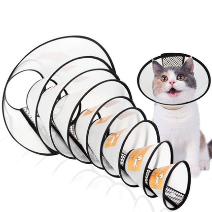 Pet Protective Headgear Cat And Dog Anti - Bite Collar After Cosmetic And Operation, Size: No.7/8cm, No.7, No.6, No.5, No.4, No.3 - DealBuddy