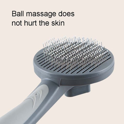 Pet Self - Cleaning Comb Cat Comb Dog Needle Comb Cat Hair Removal Comb Floating Brush, Cherry Blossom Color, Fresh Mint, Gentleman Ash - DealBuddy