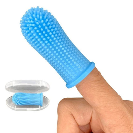 Pet Silicone Teeth Scaffolding Oral Cleaning Toothbrush, Upgraded White, White, Blue, Red - DealBuddy