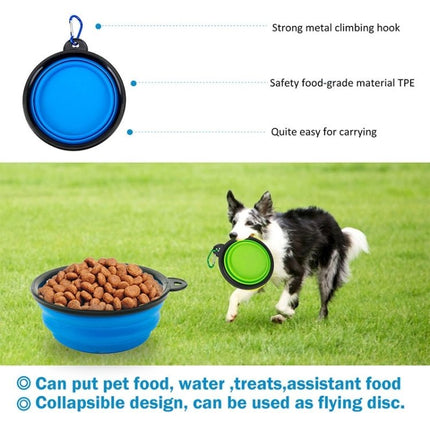 Pet Training Waist Bag With Belt Portable Outing Training Pet Snack Bag, Purple Waist Bag, Purple Waist Bag+Folding Bowl - DealBuddy