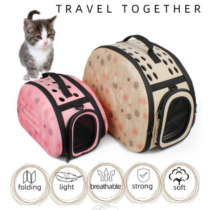 Pets Out Foldable EVA Backpack, Black, Pink, Gray, Champagne - DealBuddy