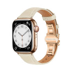 For Apple Watch SE 2023 40mm / Beige+Rose Gold