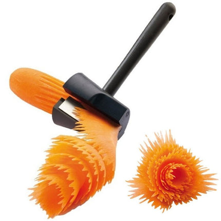 Plastic Vegetable Cutter Spiral Slicer Peeler Fruits Device Kitchen Gadget - DealBuddy