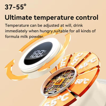 Portable Baby Bottle Warmer Sleeve Wireless Heating Sleeve Built - in 10000mAh Battery & Night Light - DealBuddy