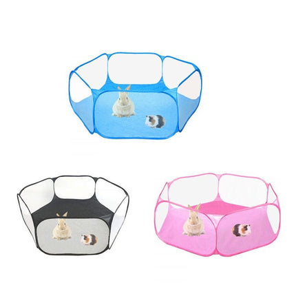 Portable Small Animal Game Fence Folding Outdoor Interior Pet Tent, Blue Opp Bag, Black Opp Bag, Pink Opp Bag - DealBuddy