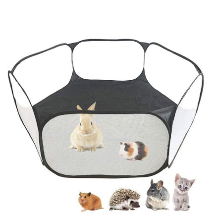Portable Small Animal Game Fence Folding Outdoor Interior Pet Tent, Blue Opp Bag, Black Opp Bag, Pink Opp Bag - DealBuddy