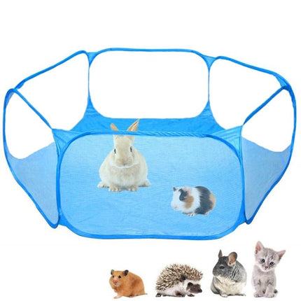 Portable Small Animal Game Fence Folding Outdoor Interior Pet Tent, Blue Opp Bag, Black Opp Bag, Pink Opp Bag - DealBuddy