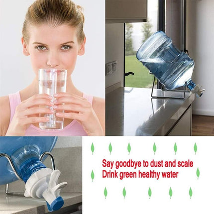 PP Water Bottle Faucet Dispenser Valve for 55mm Crown Top Bottle with Dustproof Cover - DealBuddy