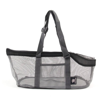 Pttie Baggie Panoramic Breathable Dog Outing Handbag, 0901A Grey + Black, 0901B Grey + Blue, 0901C Grey + Orange - DealBuddy