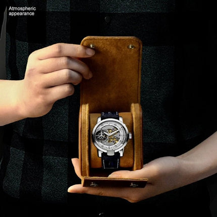 PU Leather Watch Protective Dustproof Display Box Portable Storage Box, 1 Slots - DealBuddy