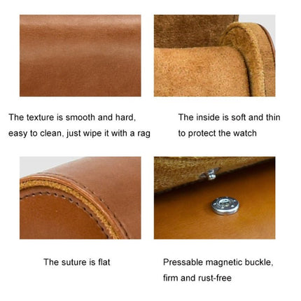 PU Leather Watch Protective Dustproof Display Box Portable Storage Box, 1 Slots - DealBuddy