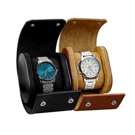 PU Leather Watch Protective Dustproof Display Box Portable Storage Box, 1 Slots - DealBuddy