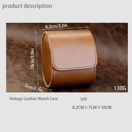PU Leather Watch Protective Dustproof Display Box Portable Storage Box, 1 Slots - DealBuddy