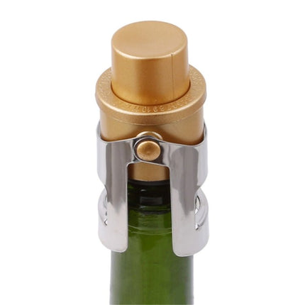 Push - button Stainless Steel Pumping Champagne Stopper Sparkling Champagne Snap Wing Vacuum Wine Stopper - DealBuddy