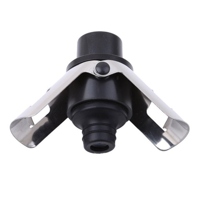 Push - button Stainless Steel Pumping Champagne Stopper Sparkling Champagne Snap Wing Vacuum Wine Stopper - DealBuddy