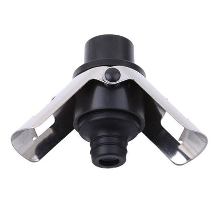 Push - button Stainless Steel Pumping Champagne Stopper Sparkling Champagne Snap Wing Vacuum Wine Stopper - DealBuddy