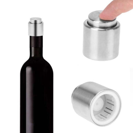 Push Stainless Steel Red Wine Stopper Champagne Stopper - DealBuddy