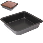 Quadrate Non - stick Pizza / Cake Pan Baking Cooking Oven Tray, Size: 22.5 x 22.5 x 4.6cm - DealBuddy