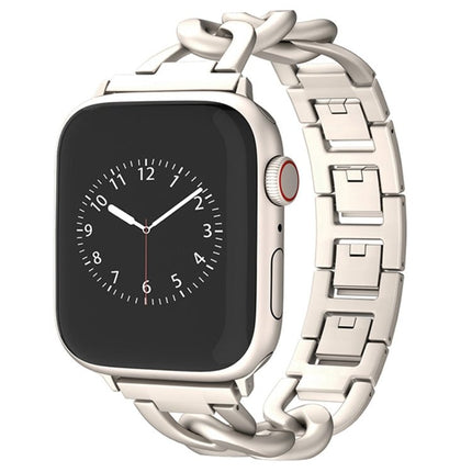 Quick-Release Metal Chain Watch Band, For Apple Watch SE 2022 44mm, For Apple Watch Series 7 41mm, For Apple Watch Series 7 45mm, For Apple Watch Series 6 40mm, For Apple Watch Series 6 44mm, For Apple Watch Series 5 44mm, For Apple Watch Series 5 40mm... - DealBuddy