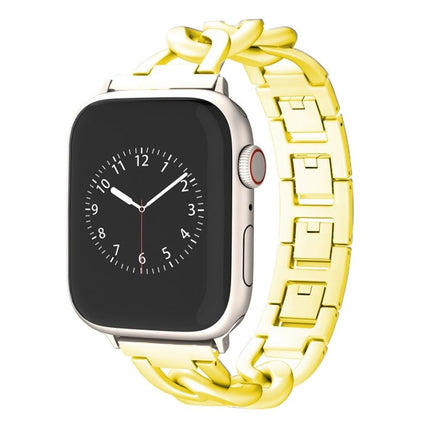 Quick-Release Metal Chain Watch Band, For Apple Watch SE 2022 44mm, For Apple Watch Series 7 41mm, For Apple Watch Series 7 45mm, For Apple Watch Series 6 40mm, For Apple Watch Series 6 44mm, For Apple Watch Series 5 44mm, For Apple Watch Series 5 40mm... - DealBuddy