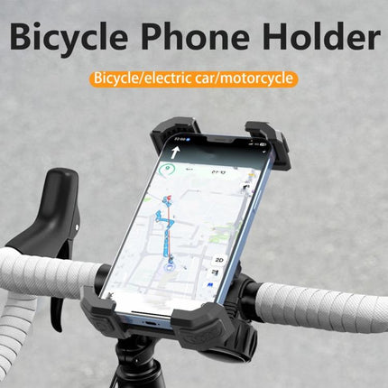 QX - 25A Motorcycle Bicycle Handlebar Phone Mount 360 Rotation Shockproof Navigation Holder - DealBuddy