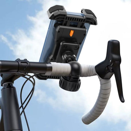QX - 25A Motorcycle Bicycle Handlebar Phone Mount 360 Rotation Shockproof Navigation Holder - DealBuddy