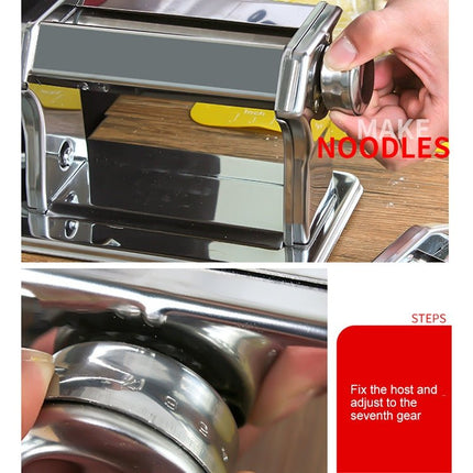 QZ150 Household Kitchen Integrated Stainless Steel Manual Pressing Machine Pasta Machine - DealBuddy