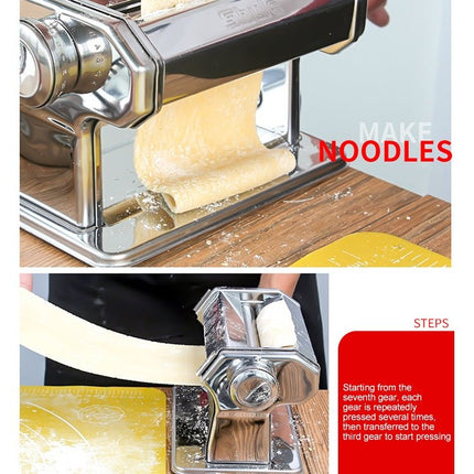 QZ150 Household Kitchen Integrated Stainless Steel Manual Pressing Machine Pasta Machine - DealBuddy