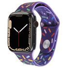 Rainbow Raindrops Silicone Watch Band, For Apple Watch 5 44mm, For Apple Watch 5 40mm, For Apple Watch 4 44mm, For Apple Watch 4 40mm - DealBuddy