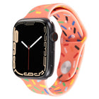 Rainbow Raindrops Silicone Watch Band, For Apple Watch 5 44mm, For Apple Watch 5 40mm, For Apple Watch 4 44mm, For Apple Watch 4 40mm - DealBuddy