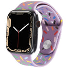 Rainbow Raindrops Silicone Watch Band, For Apple Watch 5 44mm, For Apple Watch 5 40mm, For Apple Watch 4 44mm, For Apple Watch 4 40mm - DealBuddy