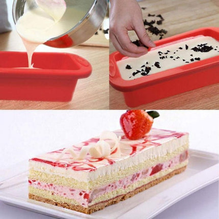 Rectangular Silicone Mold Chocolate Cake Decoration Accessories Baking Tools - DealBuddy