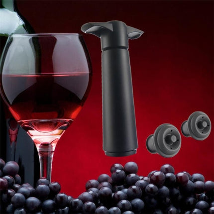 Red Wine Vacuum Pump Freshener Silicone Wine Stopper Set - DealBuddy