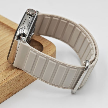 Reverse Buckle Magnetic Silicone Watch Band, For Apple Watch SE 2023 40mm, For Apple Watch Ultra 2 49mm, For Apple Watch Series 9 45mm - DealBuddy