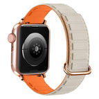 For Apple Watch Series 6 44mm / Rose Buckle Starlight Orange